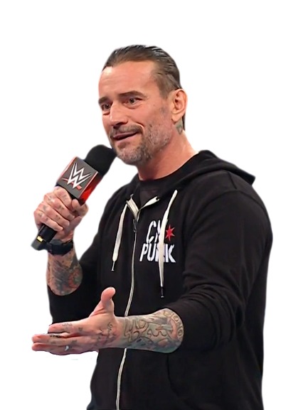 CM Punk Black Zip-Up Hoodie