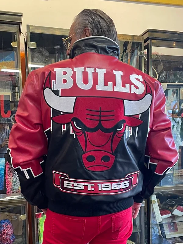 Jeff Hamilton Chicago Bulls Skyline Leather Jacket