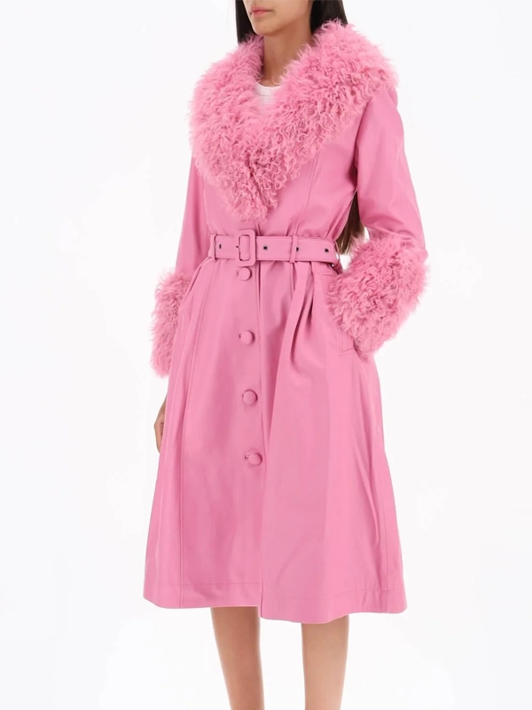 Elle King Pink Coat