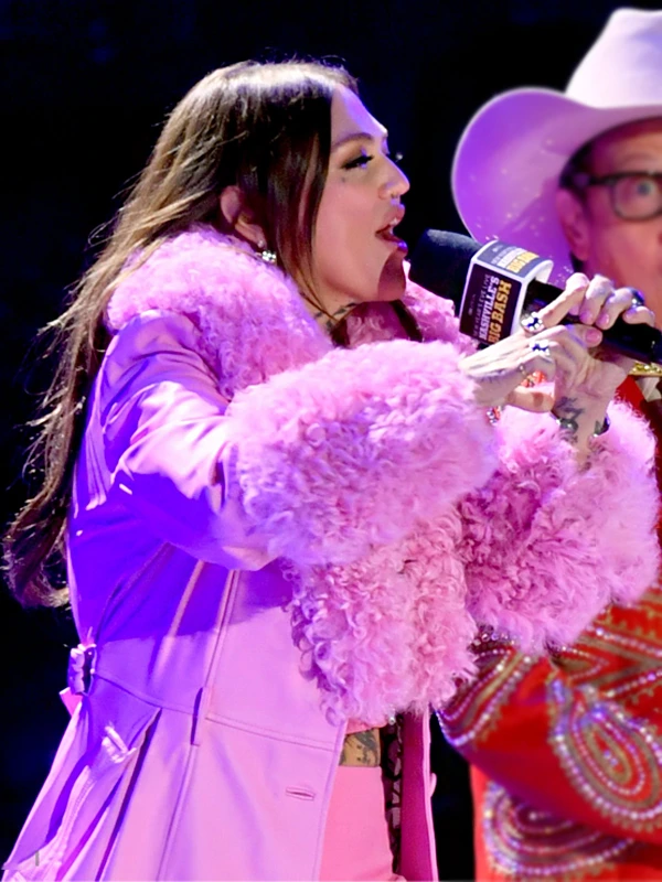 Elle King Pink Long Coat