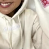 Glossier Cream Pullover Hoodie