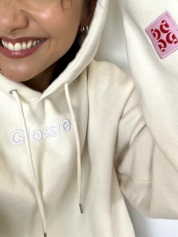 Glossier Cream Pullover Hoodie