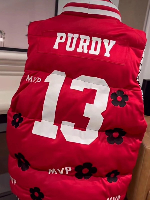 Kristin Juszczyk Deebo Samuel Brock Purdy Vest