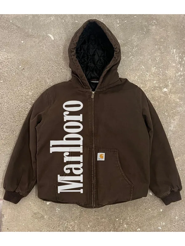 MARLBORO CARHARTT BROWN JACKET