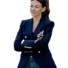 MICHELLE KEEGAN FOOL ME ONCE BLUE BLAZER