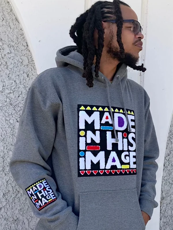 Made In His Image Grey Hoodie