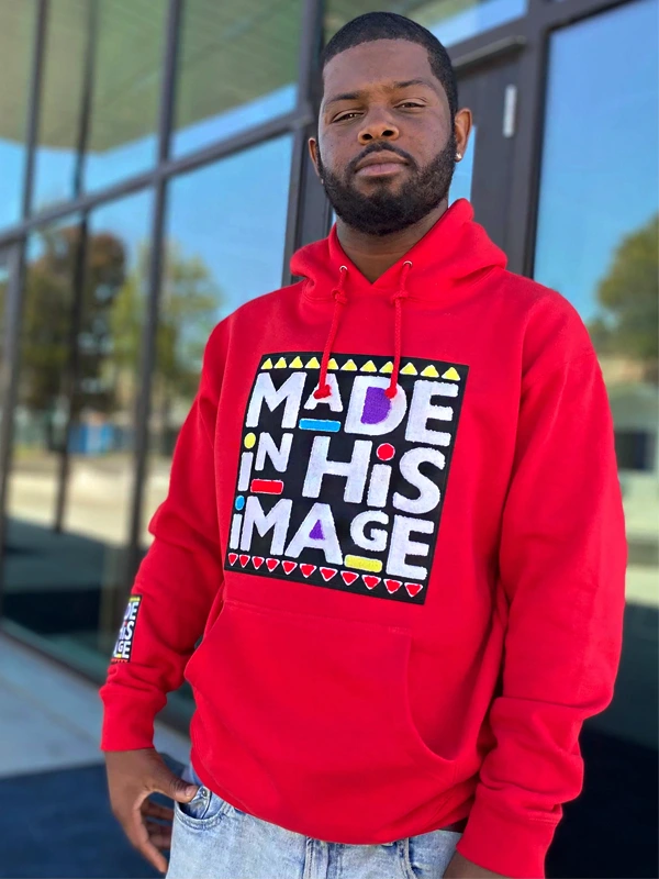 Made In His Image Red Hoodie