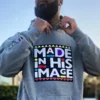 Made In His Image Unisex Grey Hoodie