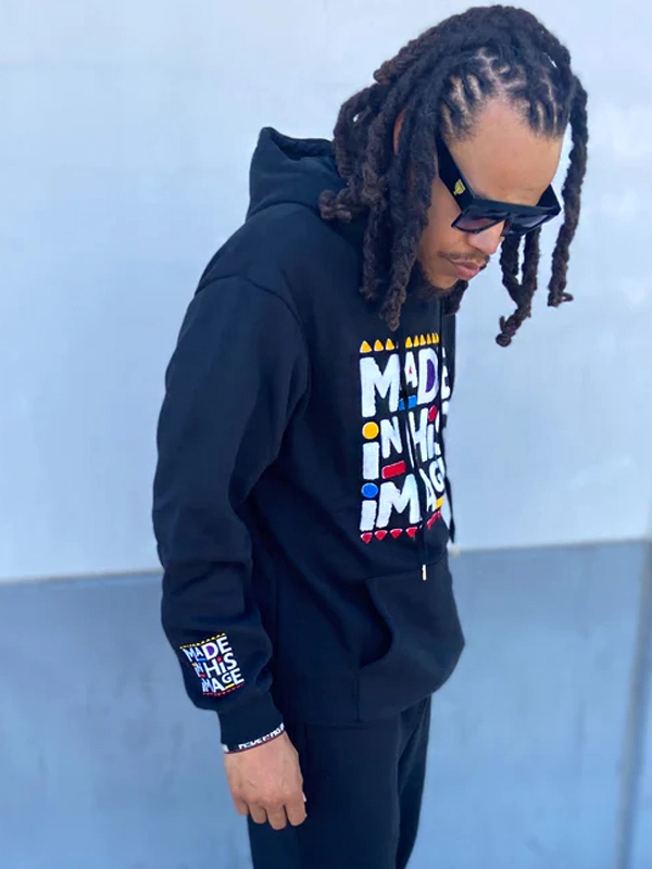 Made In His Image Unisex Hoodie Black