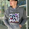 Made In His Image Unisex Hoodie Grey