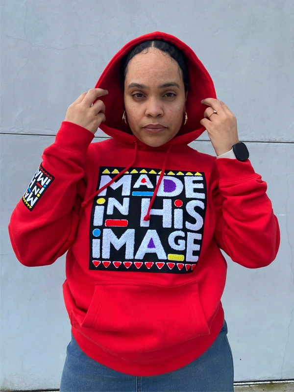 Made In His Image Unisex Hoodie Red