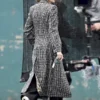 Maya Stern Fool Me Once Houndstooth Coat