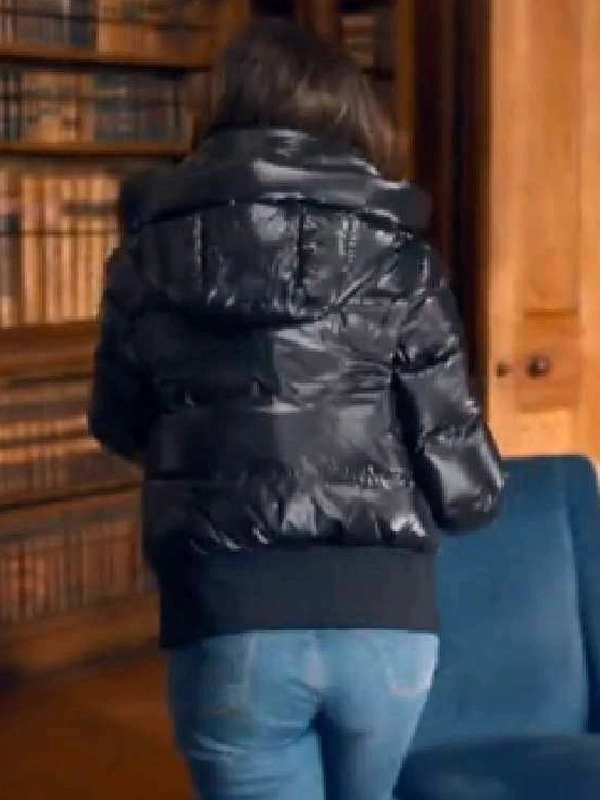 Michelle Keegan Fool Me Once Black Puffer Jacket