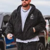 Nike x Stussy Striped Travis Kelce Jacket