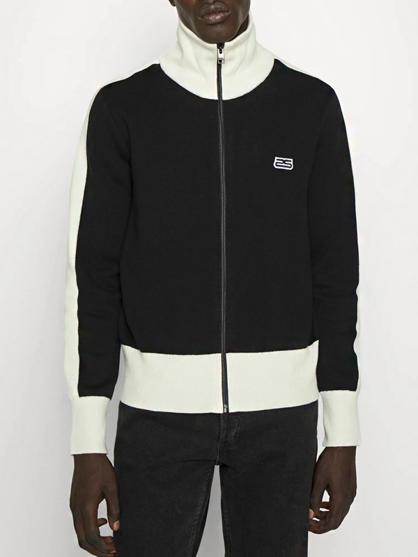 Oscar Casas Sandro Two-Tone Zip Jacket