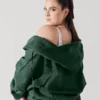 Popflex Cloud Green Zip-Up Hoodie