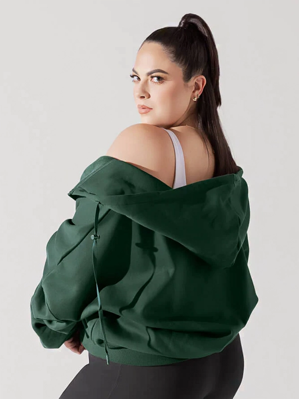 Popflex Cloud Green Zip-Up Hoodie