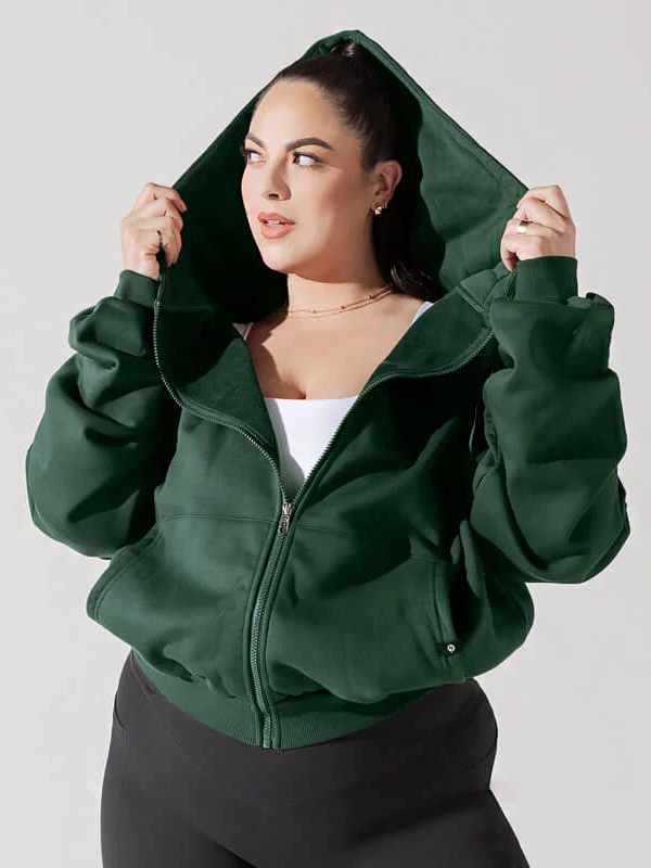 Popflex Zip Cloud Green Hoodie