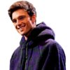 SNL Jacob Elordi Rose Print Fleece Hoodie