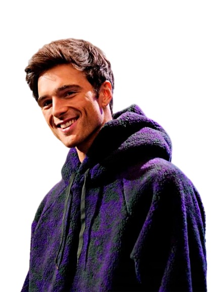 SNL Jacob Elordi Rose Print Fleece Hoodie