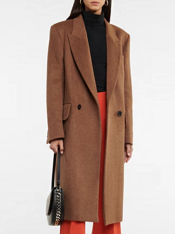 Taylor Swift Brown Coat Stella McCartney