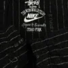 Travis Kelce Nike x Stussy Hooded Black Striped Jacket