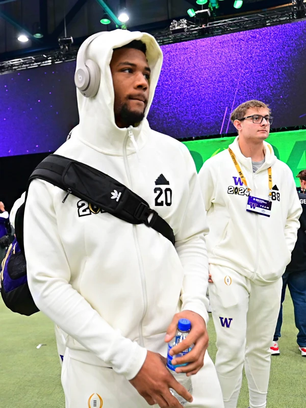 Washington Huskies White Hoodie CFP 2024