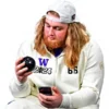 Washington Huskies White Zip-Up Hoodie