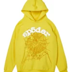 Yellow Sp5der Websuit Hoodie