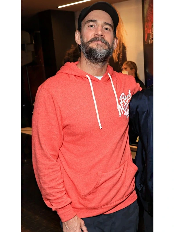 bret hart hitman cm punk orange hoodie