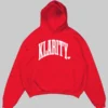 klarity red hoodie