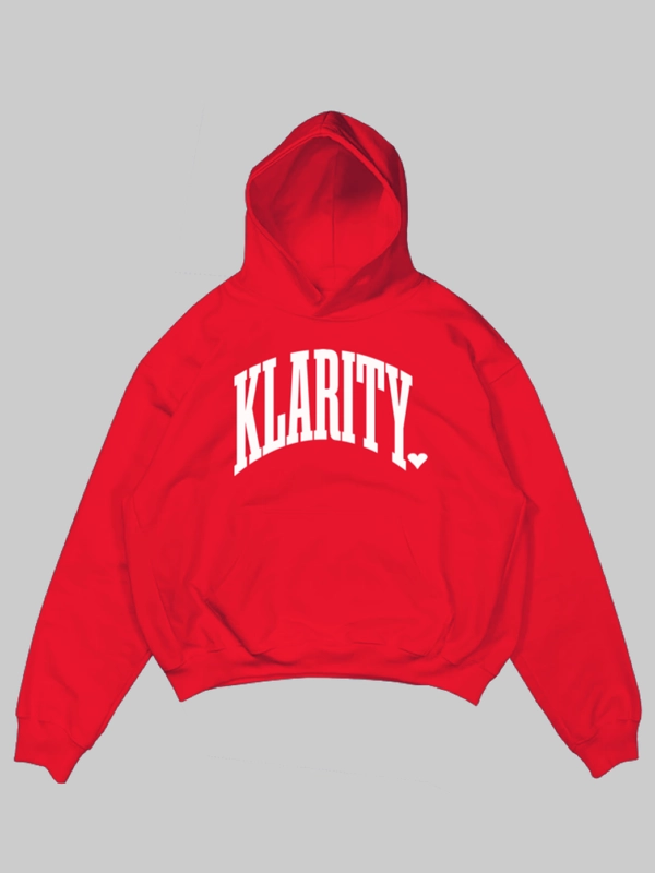 klarity red hoodie