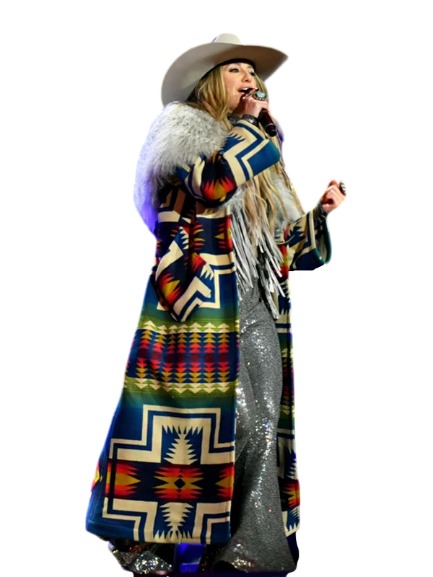 lainey wilson new years eve coat