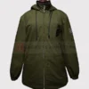 snap on jacket green