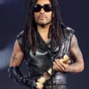 2024 People's Choice Awards Lenny Kravitz Black Leather Vest