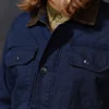 All-Son Blue Waxed Canvas Ranger Jacket