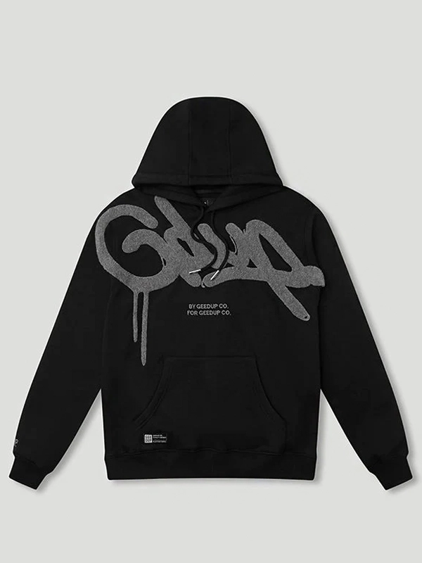 Black and Grey Geedup Hoodie