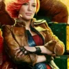 Borderlands Cate Blanchett Brown Leather Cropped Jacket