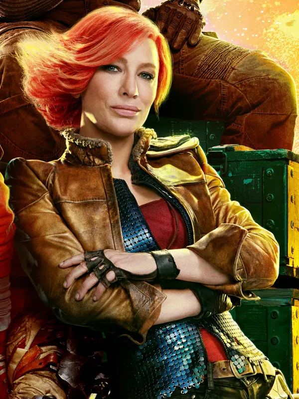 Borderlands Cate Blanchett Brown Leather Cropped Jacket