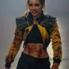 Boy Kills World Jessica Rothe Yellow Cropped Jacket