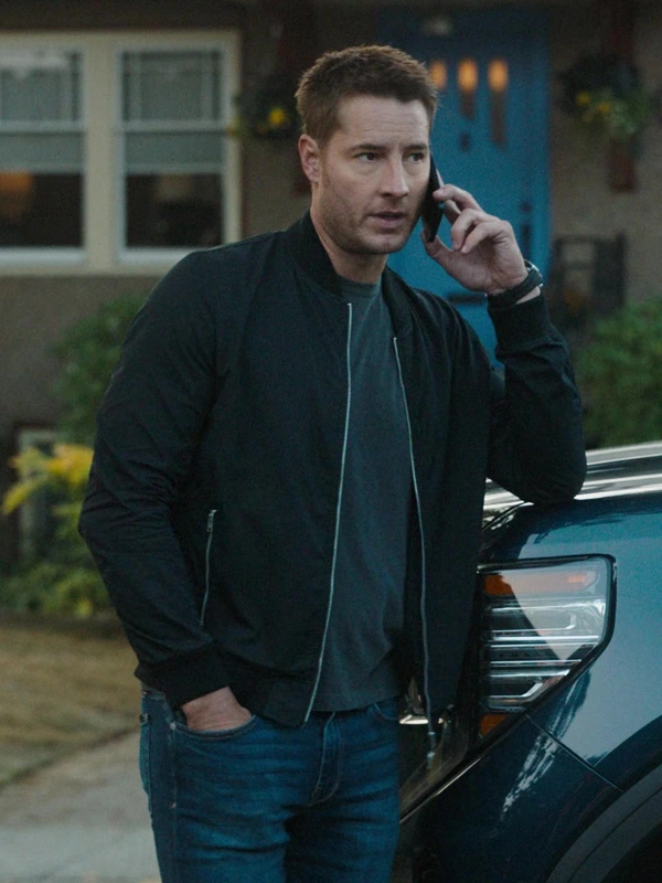 Justin Hartley Tracker Colter Shaw Black Bomber Jacket