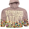 Depressed Artist Purple Hoodie