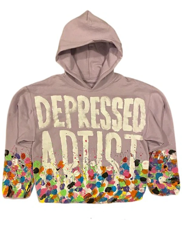 Depressed Artist Purple Hoodie