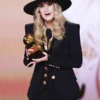 Grammy Awards 2024 Lainey Wilson Black Coat