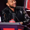 John Legend The Voice Crocodile Leather Jacket