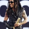 Lenny Kravitz 2024 People's Choice Awards Black Leather Vest