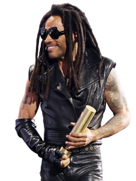 Lenny Kravitz Black Leather Vest