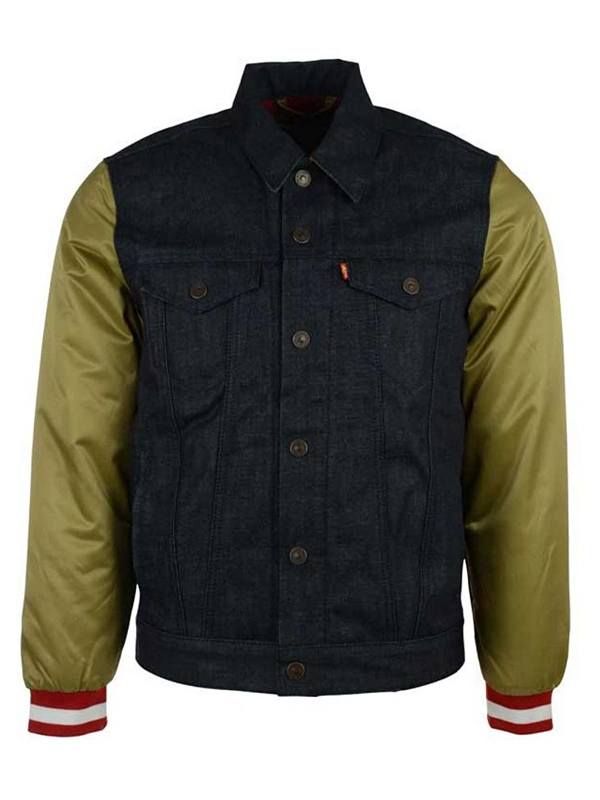 Levis's 49ers Denim Varsity Jacket - Jackets Junction