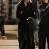 Madame Web Dakota Johnson Black Long Coat