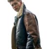 Masters Of The Air Austin Butler Shearling Leather Jacket